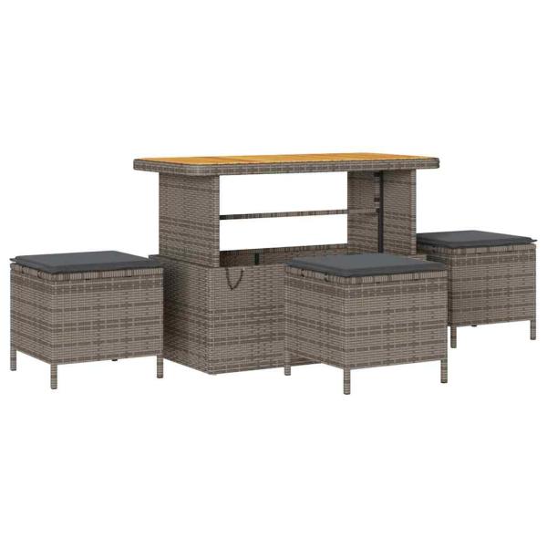 Garten-Sofa-Set 13 Stk. 12-Sitzanzahl Grau