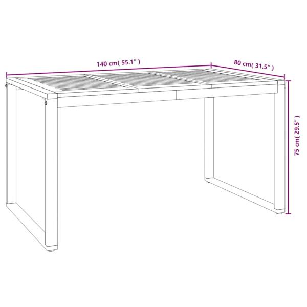 5-teiliges Garten Esszimmer Set Beige Poly Rattan Akazie, Stapelbare Gartenstühle mit Kissen - Set von 2 in Beige Poly Rattan