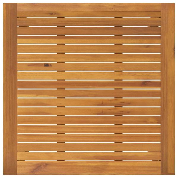 3 teiliges Garten Essgruppe Grau Poly Rattan Akazie, Stapelbare Gartenstühle mit Kissen 2 Stück Grau Poly Rattan