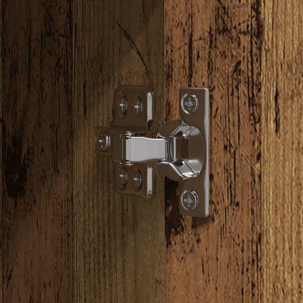 Aktenschrank Set aus 2 Altholz Massiv recyceltes Holz