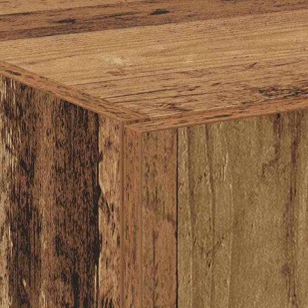 Aktenschrank Set aus 2 Altholz Massiv recyceltes Holz