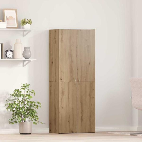 ARDEBO.de - Büroschrank Set aus 2 Artisan Eiche Holzwerkstoff