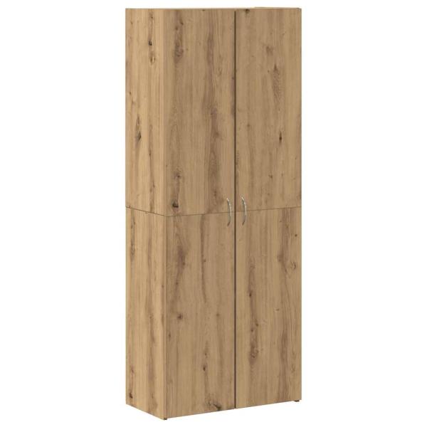 Büroschrank Set aus 2 Artisan Eiche Holzwerkstoff
