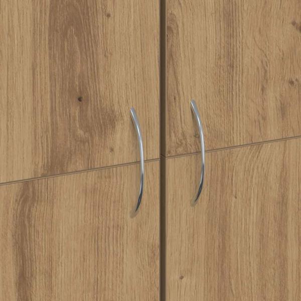Büroschrank Set aus 2 Artisan Eiche Holzwerkstoff