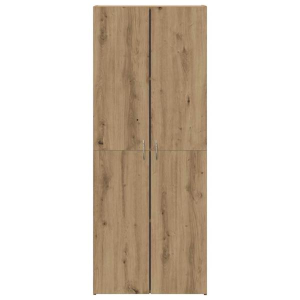 Büroschrank Set aus 2 Artisan Eiche Holzwerkstoff