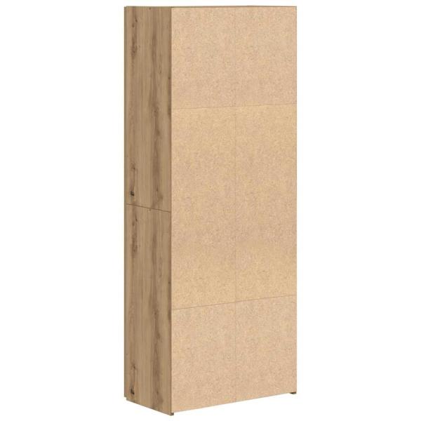 Büroschrank Set aus 2 Artisan Eiche Holzwerkstoff