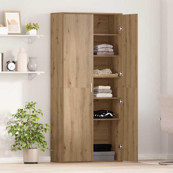 Highboard Artisan Oak 80x35x180 cm Sperrholz