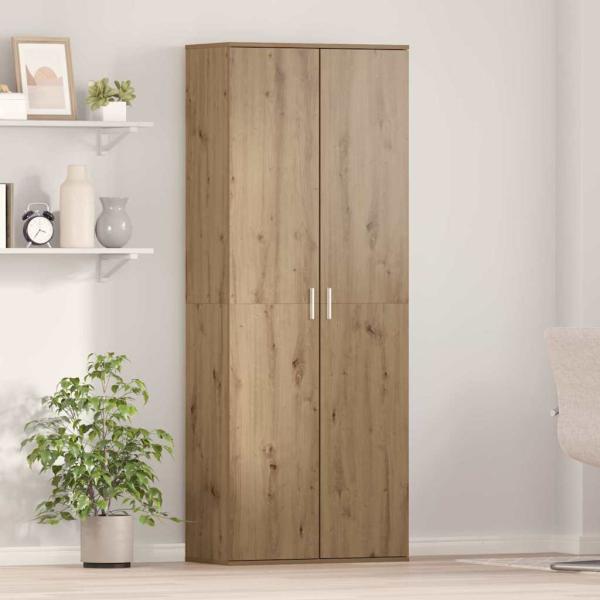ARDEBO.de - Highboard Artisan Eiche 70x35x180 cm Holzwerkstoff