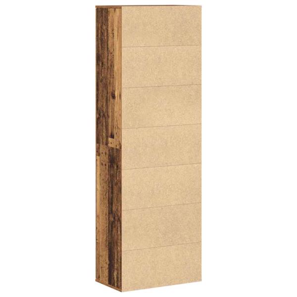 Highboard Altholz 60x35x180 cm Holzwerkstoff