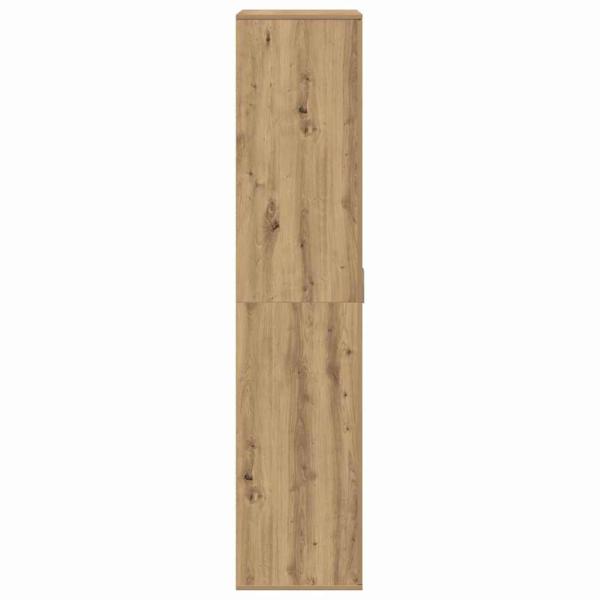 Highboard Kunsthandwerk-Eiche 80x39x178 cm Holzwerkstoff