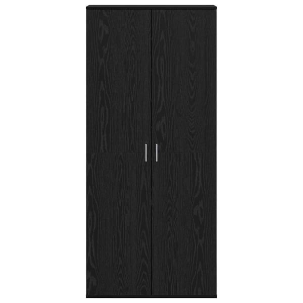 Hochboard Schwarze Eiche 80x39x178 cm Holzwerkstoff