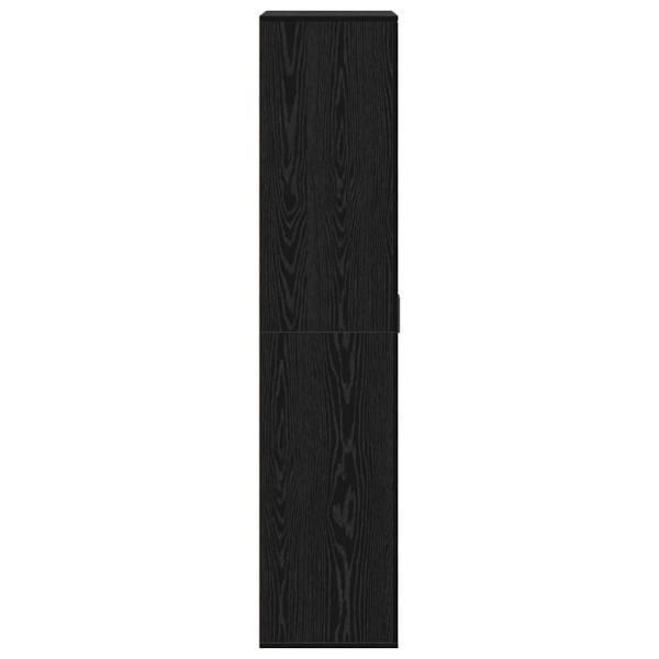 Hochboard Schwarze Eiche 80x39x178 cm Holzwerkstoff