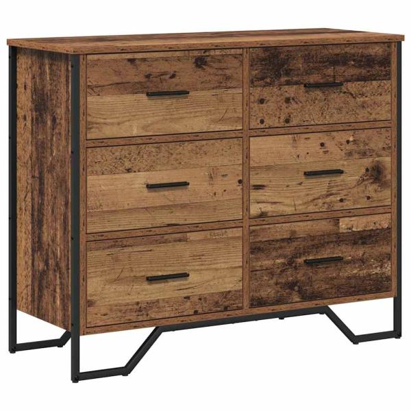 Kommode Altholz 91x35.5x74.5 cm Holzwerkstoff