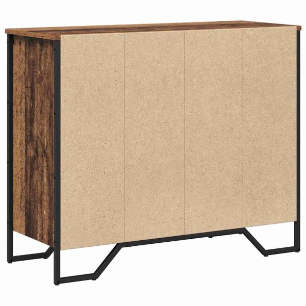 Kommode 6-Schublade Altholz 91 x 35,5 x 74,5 cm