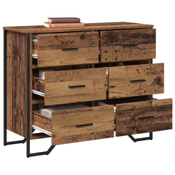 Kommode Altholz 91x35.5x74.5 cm Holzwerkstoff