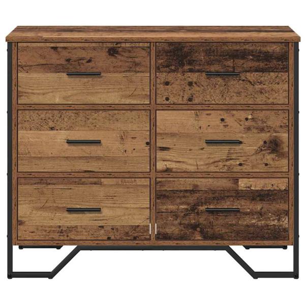 Kommode Altholz 91x35.5x74.5 cm Holzwerkstoff