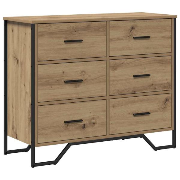 Kommode Artisan Eiche 91x35.5x74.5 cm Furnier