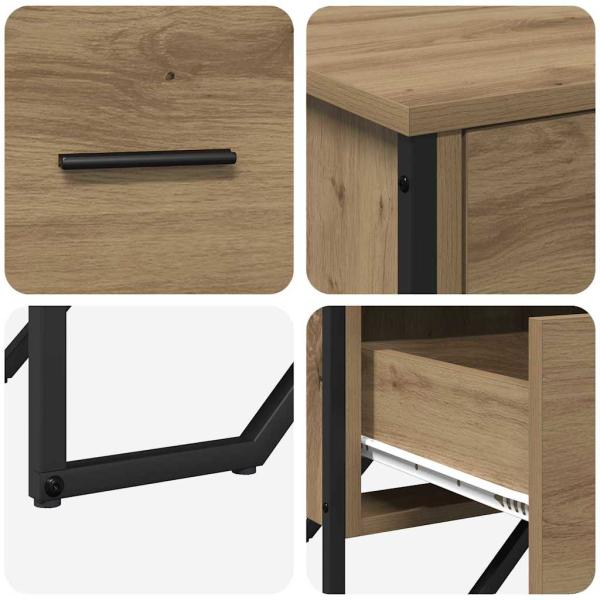 Kommode Artisan Eiche 91x35.5x74.5 cm Furnier