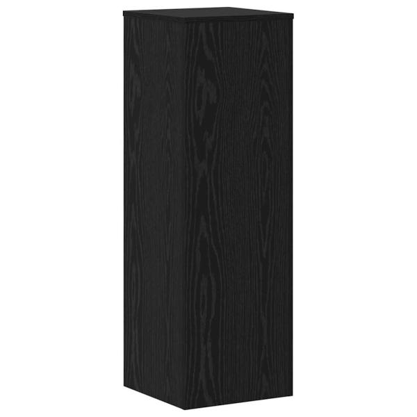 Pflanzenständer 2 Stk Schwarze Eiche 33x33x100 cm Holzwerkstoff, Pflanzenständer Schwarze Eiche 33x33x100 cm Holzwerkstoff