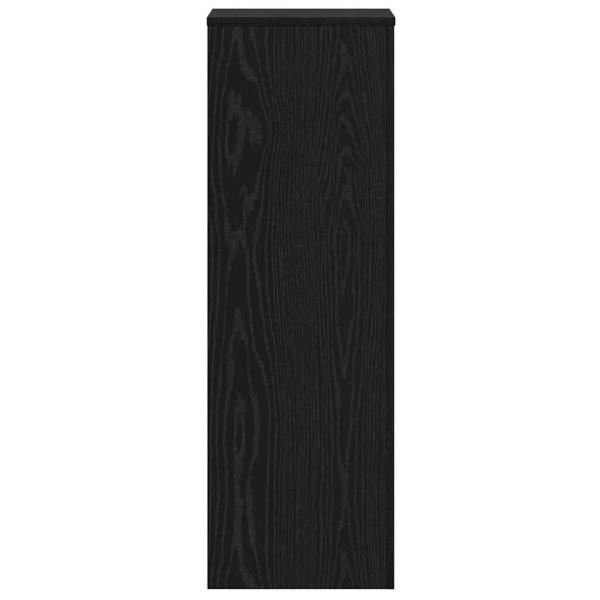 Pflanzenständer 2 Stk Schwarze Eiche 33x33x100 cm Holzwerkstoff, Pflanzenständer Schwarze Eiche 33x33x100 cm Holzwerkstoff