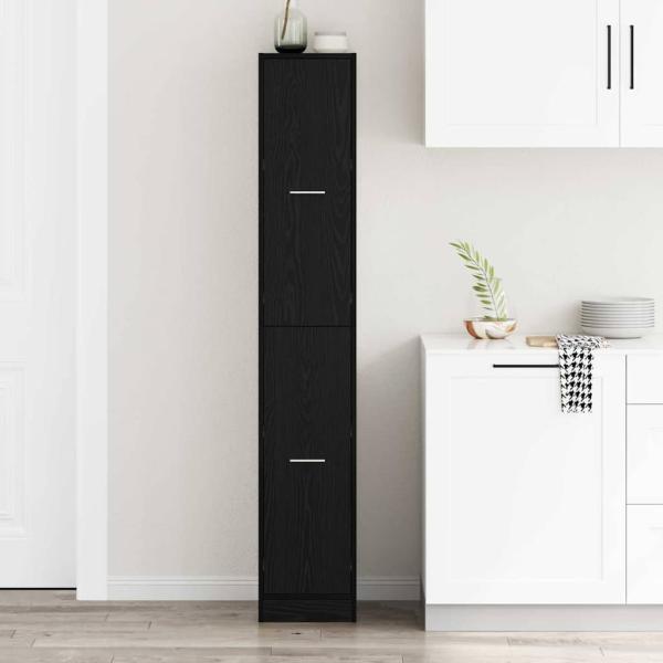 ARDEBO.de - Apotheker-Schrank Schwarze Eiche 30x41x174,5 cm Spanplatte