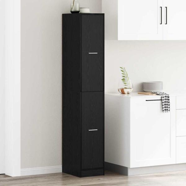 Apotheker-Schrank Schwarze Eiche 30x41x174,5 cm Spanplatte