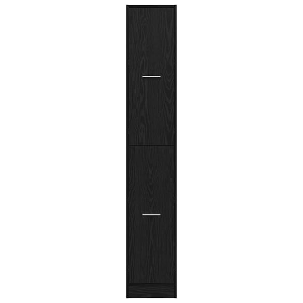 Apotheker-Schrank Schwarze Eiche 30x41x174,5 cm Spanplatte
