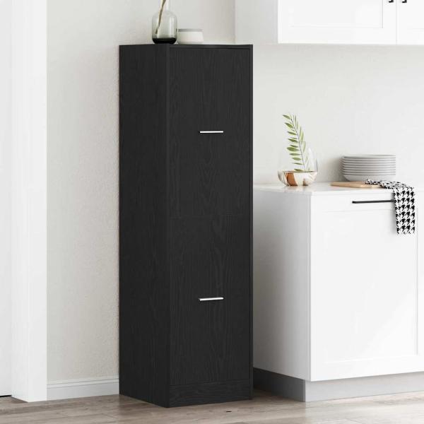 ARDEBO.de - Apotheker-Schrank Schwarzes Eichenholz 40x41x144,5 cm Holzwerkstoff