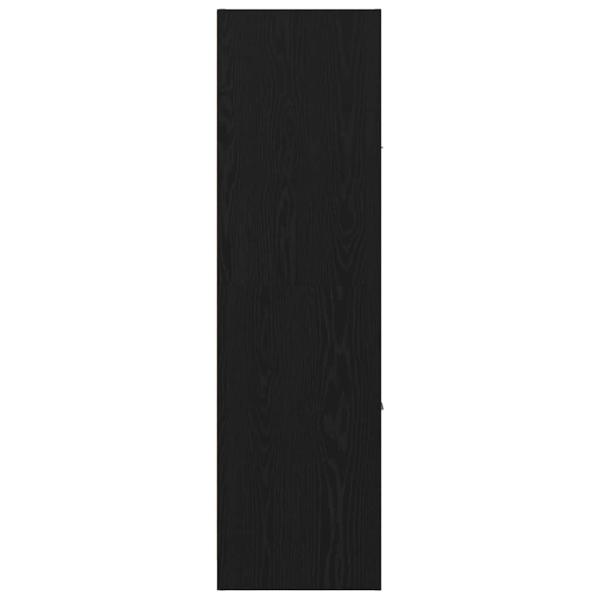 Apotheker-Schrank Schwarzes Eichenholz 40x41x144,5 cm Holzwerkstoff