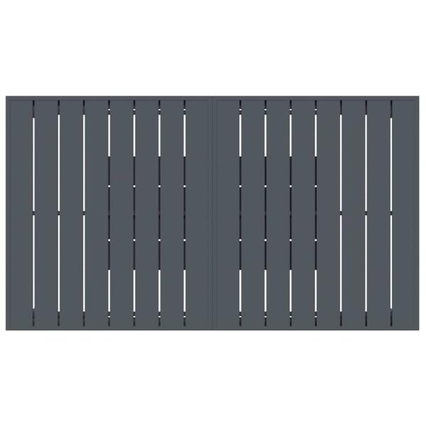Garten Essgruppe 9 pcs Anthrazit Poly-Rattan