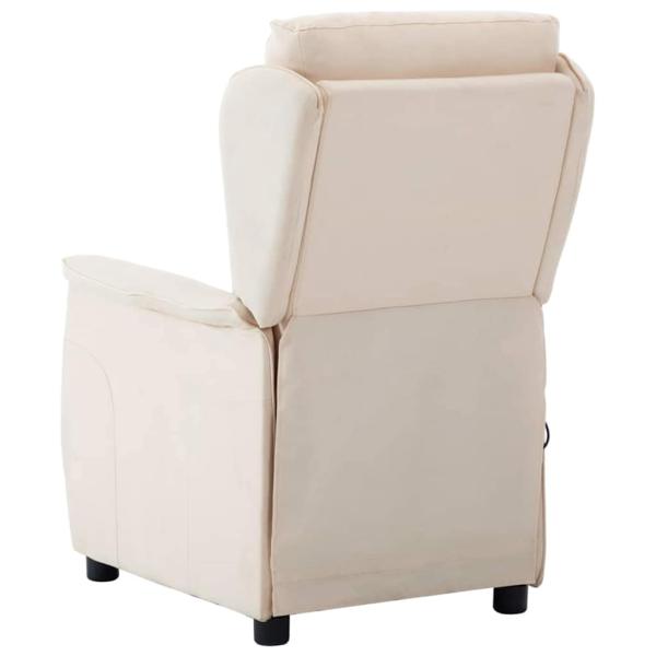 Massagesessel Creme Stoff