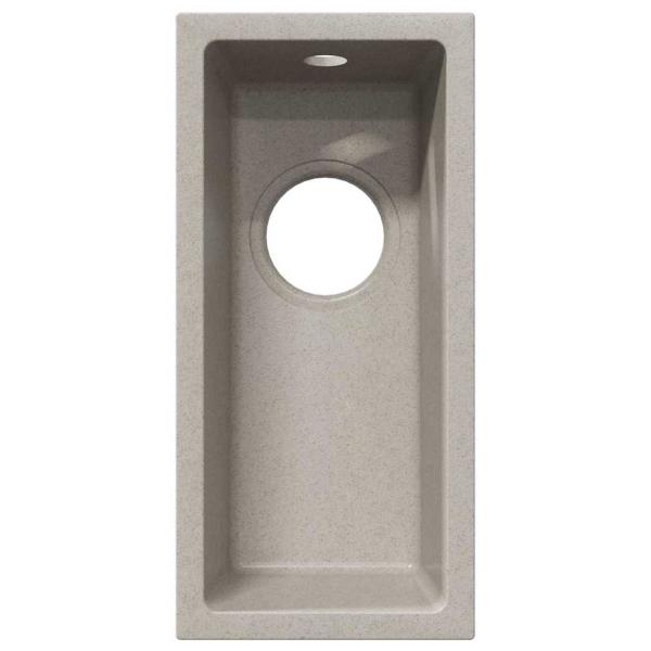 Küchenwaschbecken mit Überlauf Beige Granit