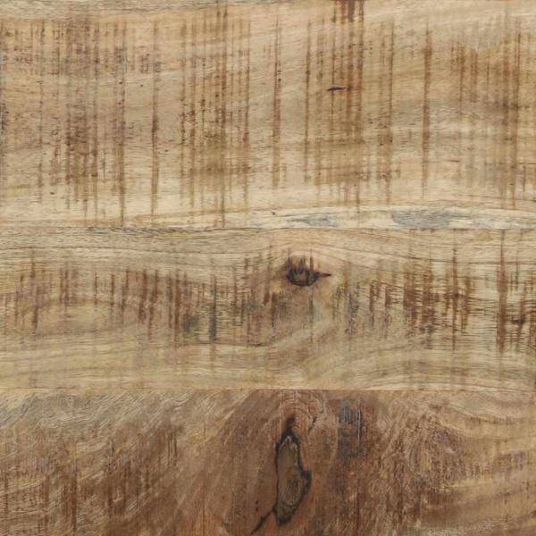 Kleiderständer mit Haken und Regalen 110x40x179 cm Massives raues Mangoholz