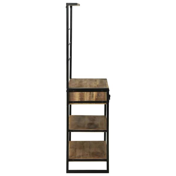 Küchenregal 80x40x160 cm aus massivem Akazienholz