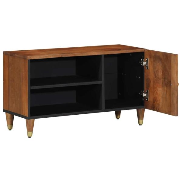 TV-Schrank Honigbraun Massivholz Mango, Holzwerkstoff