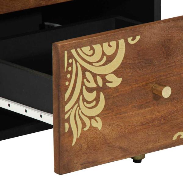Sideboard Honigbraun Massivholz 40 x 33 x 75 cm Sideboard