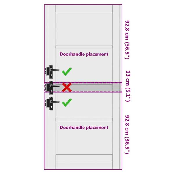 Innentür mit Glas "ORKDAL" 86x198,5x4 cm aus Kiefernholz