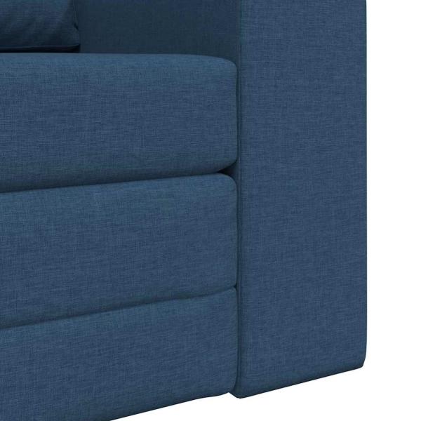 Boden Schlafsofa 2-in-1 Blau 98x71x83 cm Stoff