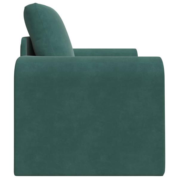 Boden Sofa Bett 2-in-1 Dunkelgrün 98x71x83 cm Velvet