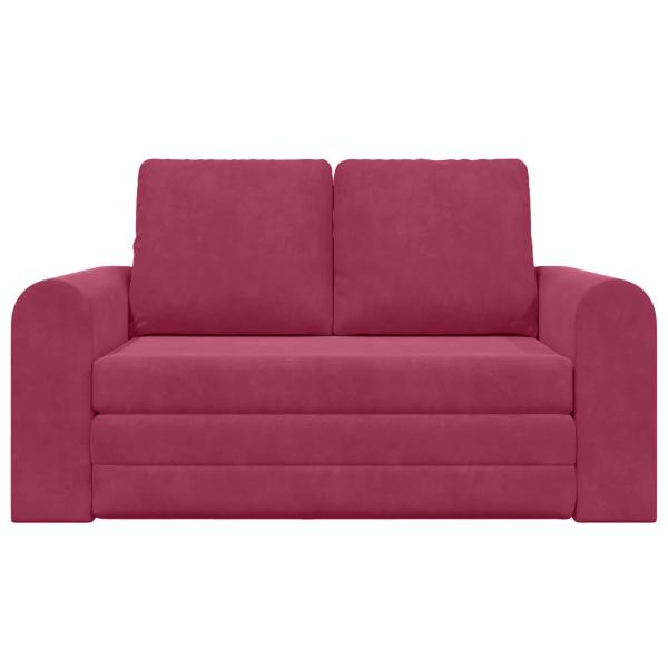 Schlafsofa Weinrot 148 x 71 x 83 cm Samt