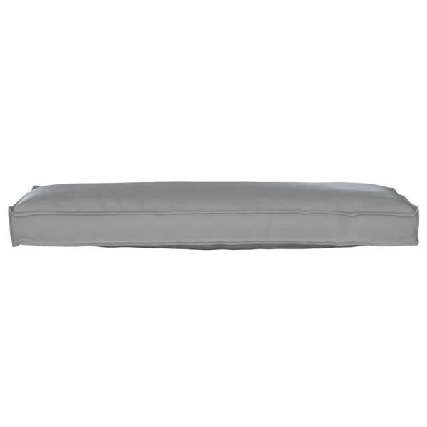 Palettenkissen für Bank 2 Stück Grau 120x40x8 cm Oxford Stoff