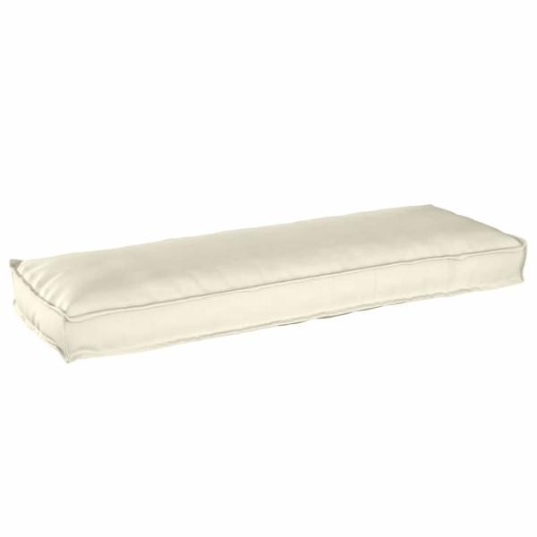 Palettenkissen für Bank 2 Stück Creme 120x40x8 cm Oxford-Stoff