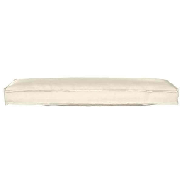 Palettenkissen für Bank 2 Stück Creme 120x40x8 cm Oxford-Stoff