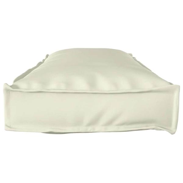 Palettenkissen für Bank 2 Stück Creme 120x40x8 cm Oxford-Stoff