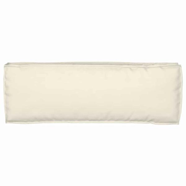 Palettenkissen für Bank 2 Stück Creme 120x40x8 cm Oxford-Stoff