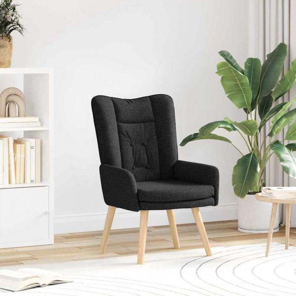 ARDEBO.de - Relaxsessel Schwarz Stoff