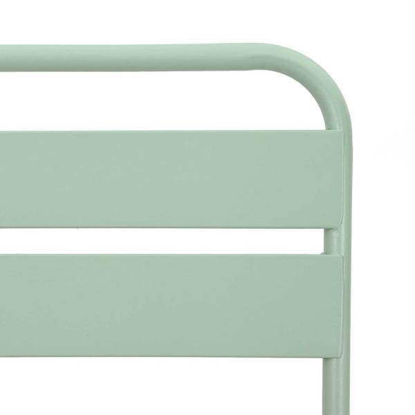 Faltbare Gartenstühle 2er Set Lichtmint 42x52x82 cm Pulverbeschichteter Stahl
