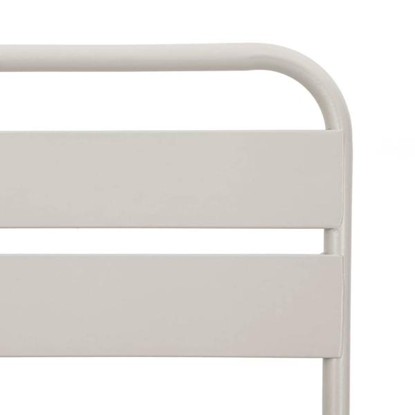 Klappgartenstühle 2 Stück Beige 42x52x82 cm Pulverbeschichteter Stahl