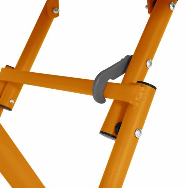 Gartentisch Klappbar Senfgelb 55x55x73 cm Stahl