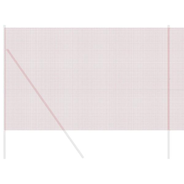 Schweißdrahtzaun Rot 1.5x10 m Stahl